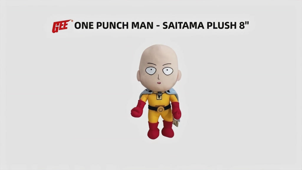 One Punch Man - Saitama "Caped Baldy" Plush 8"H