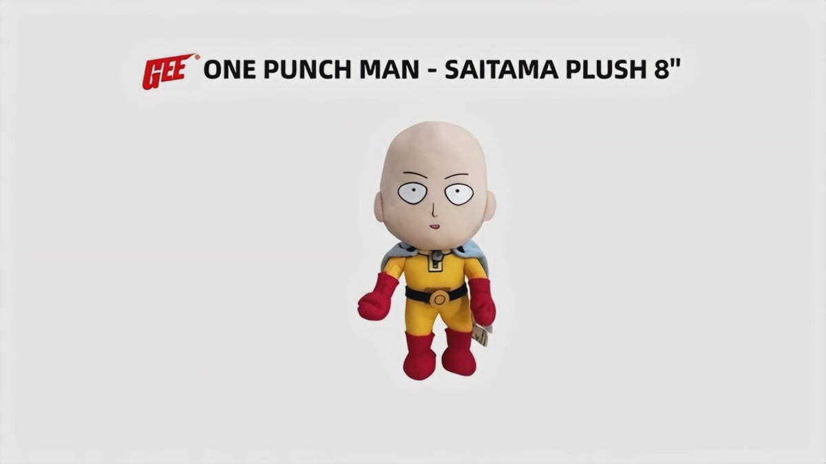 One Punch Man - Saitama "Caped Baldy" Plush 8"H