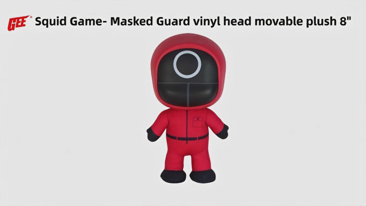 Squid Game - Masked Workers (Circle) Figurekey Plush 8"H