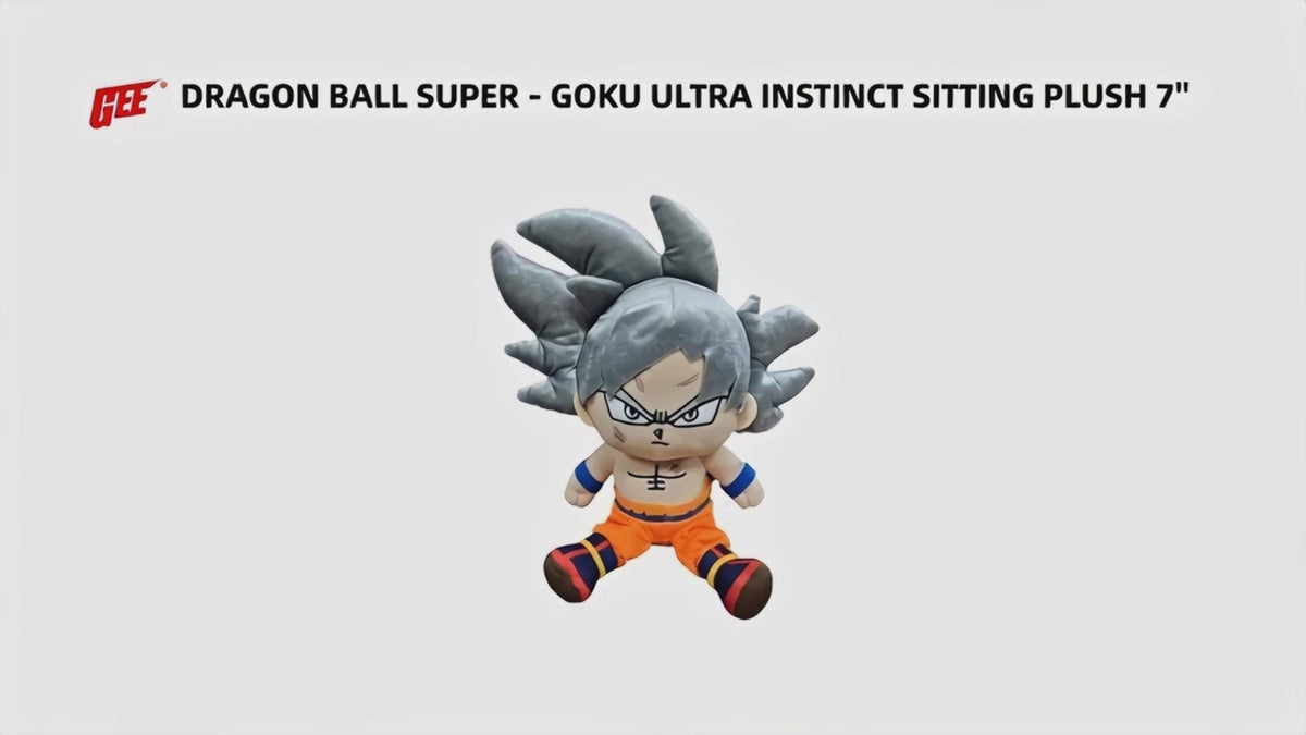 Dragon Ball Super - Son Goku Ultra Instince Sitting Plush 7"H