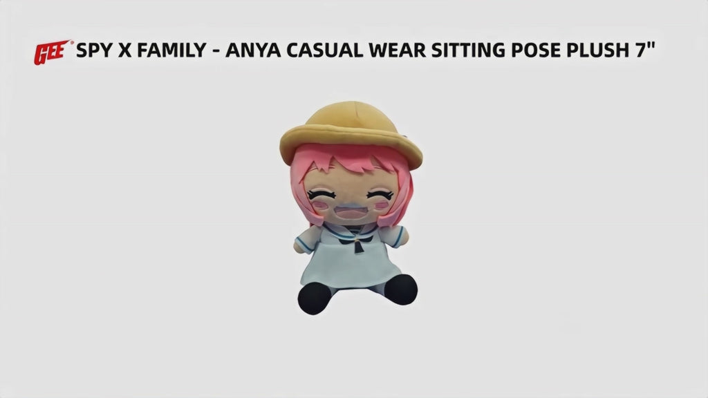 Spy X Family - Anya Forger Casual Wear Sitting Pose Plush 7"H