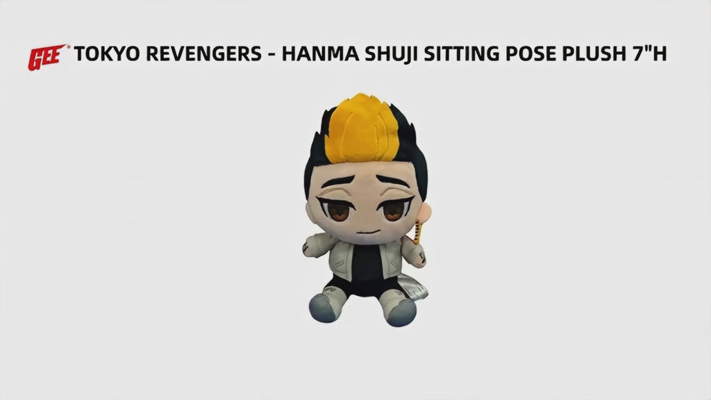 Tokyo Revengers - Hanma Shuji Sitting Pose Plush 7"H