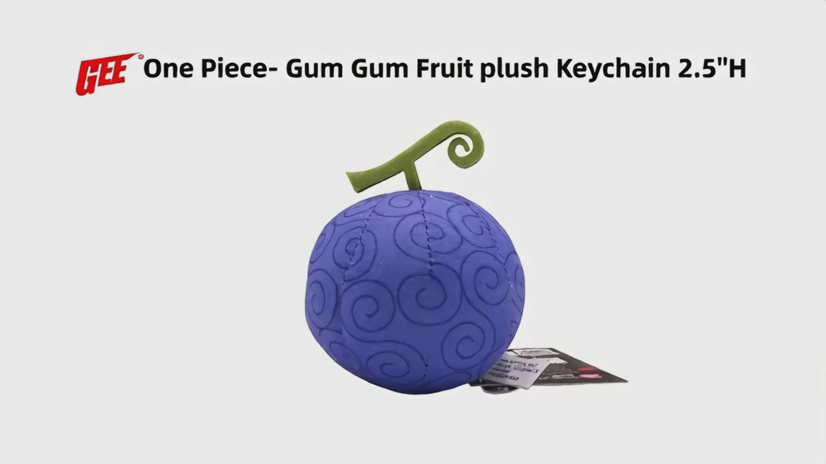 One Piece - Gum Gum Fruit (Gomu Gomu no Mi) Mini Plush w/ Spring Hook 2.5" H