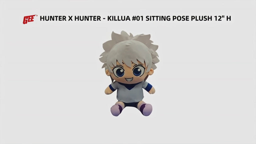 Hunter X Hunter - Killua #01 Sitting Pose Plush 12" H