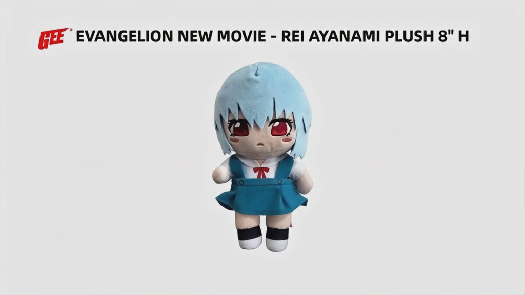 Evangelion New Movie - Rei Ayanami Plush 8"H