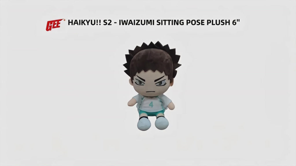 Haikyuu!! S2 - Hajime Iwaizumi Sitting Pose Plush 7"H