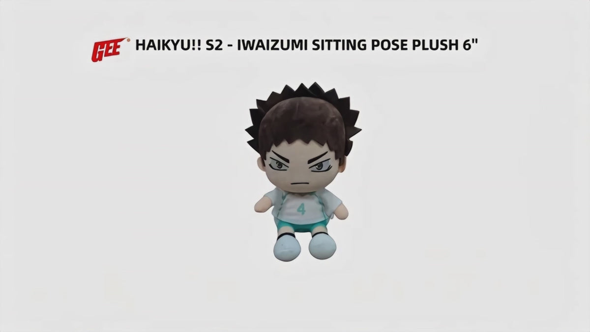 Haikyuu!! S2 - Hajime Iwaizumi Sitting Pose Plush 7"H
