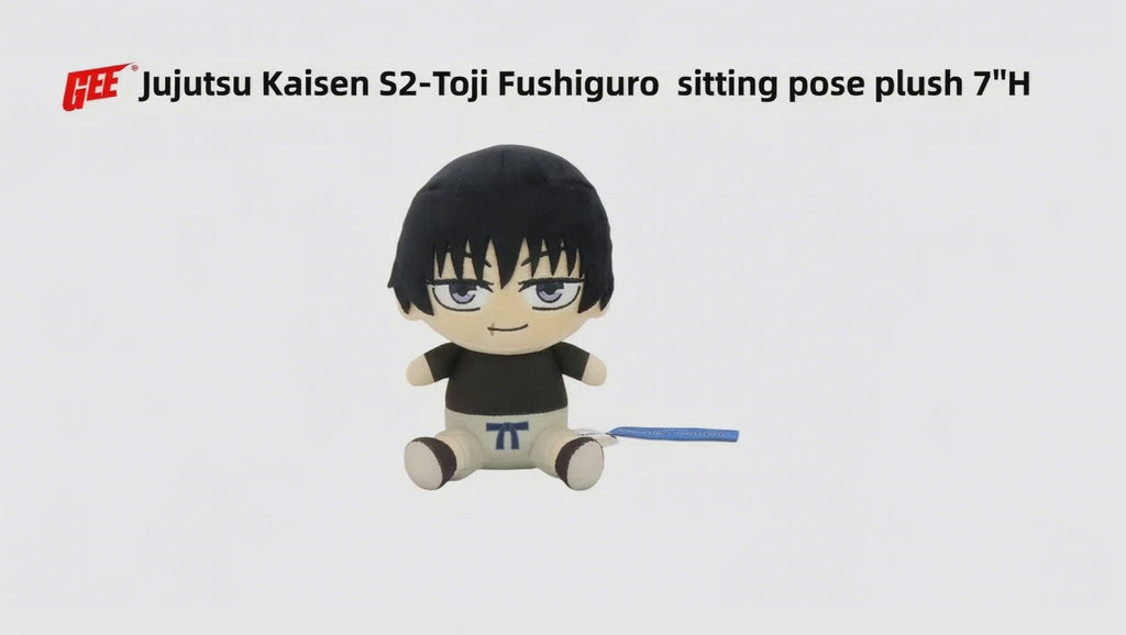 JUJUTSU KAISEN S2 - TOJI FUSHIGURO SITTING POSE PLUSH 7" H