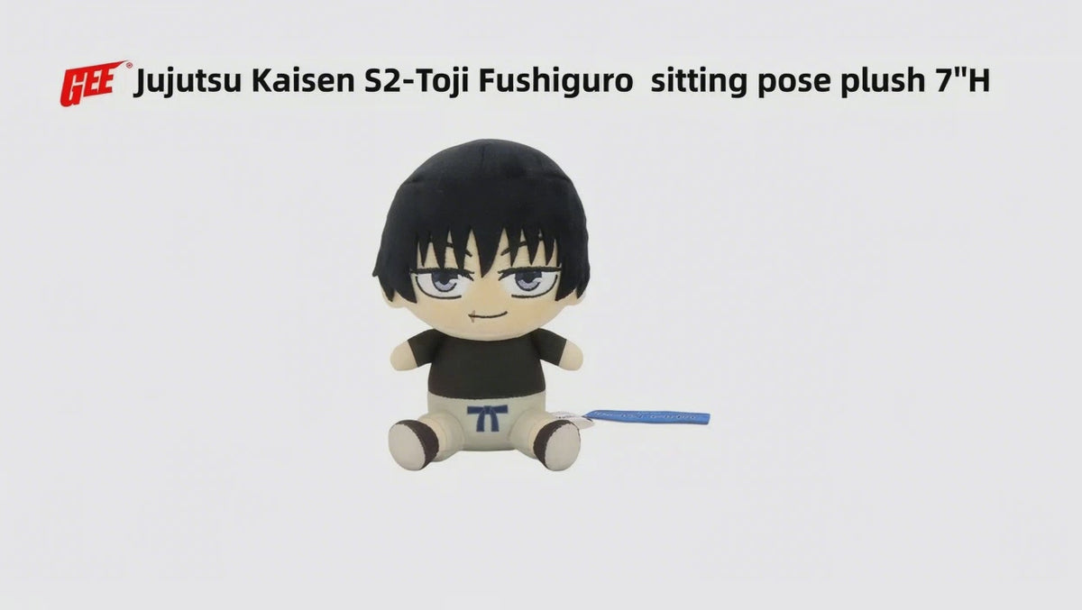 JUJUTSU KAISEN S2 - TOJI FUSHIGURO SITTING POSE PLUSH 7" H