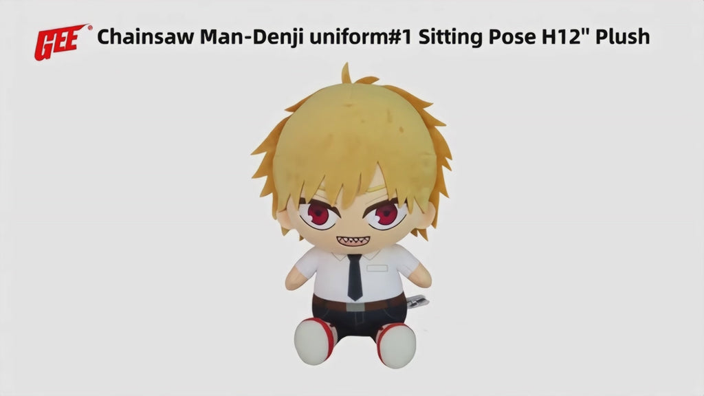 CHAINSAW MAN - DENJI UNIFORM #1 SITTING POSE PLUSH 12" H