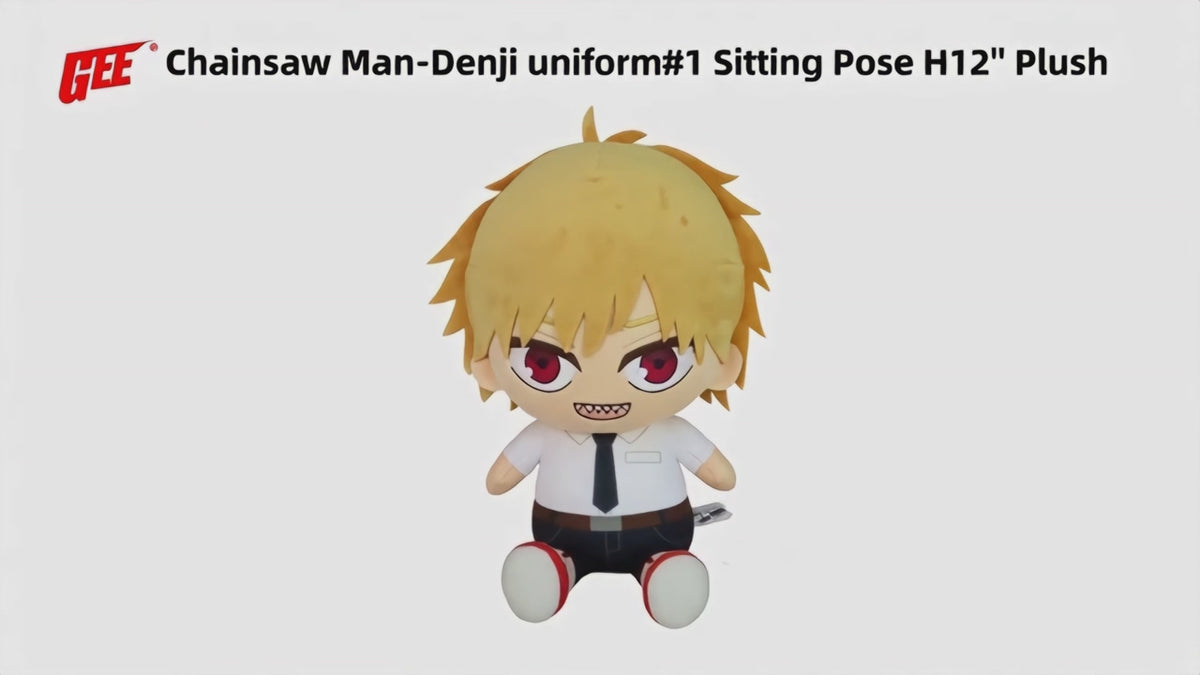 CHAINSAW MAN - DENJI UNIFORM #1 SITTING POSE PLUSH 12" H