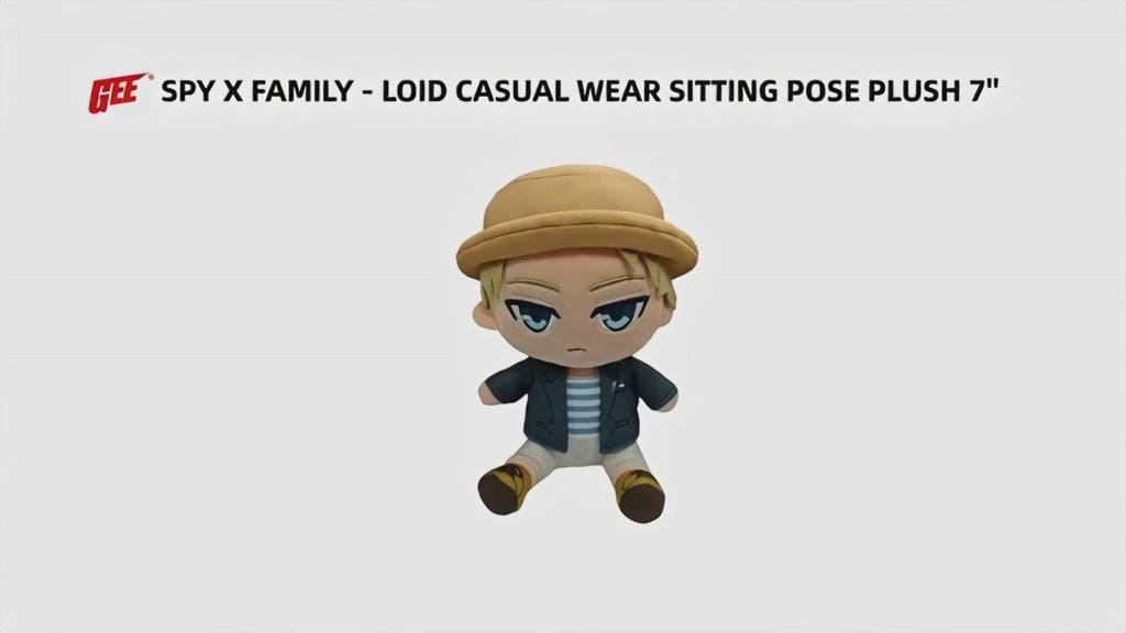Spy X Family - Loid Forger Casual Wear Sitting Pose Plush 7" H