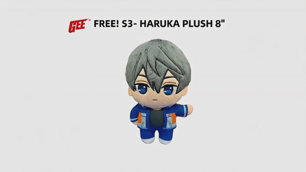 Free S1 & S3 - Haruka Nanase Plush 8"H