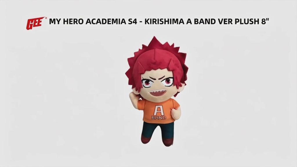 My Hero Academia S4 - Eijiro Kirishima (A Band Ver) Plush 8"H