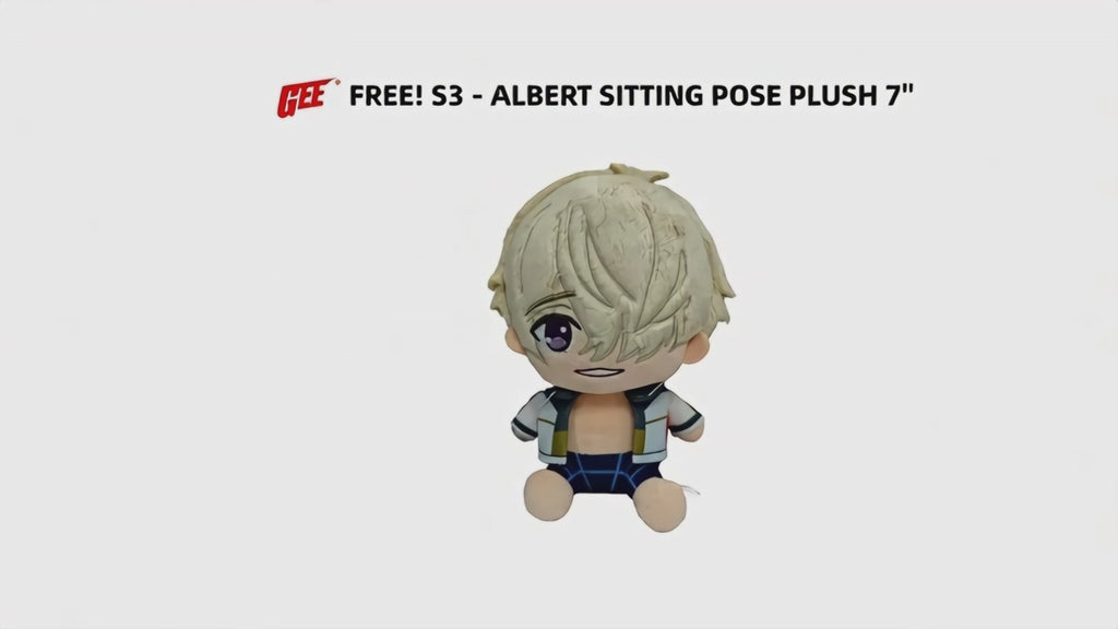Free! S3 - Albert Volandel Sitting Pose Plush 7"H