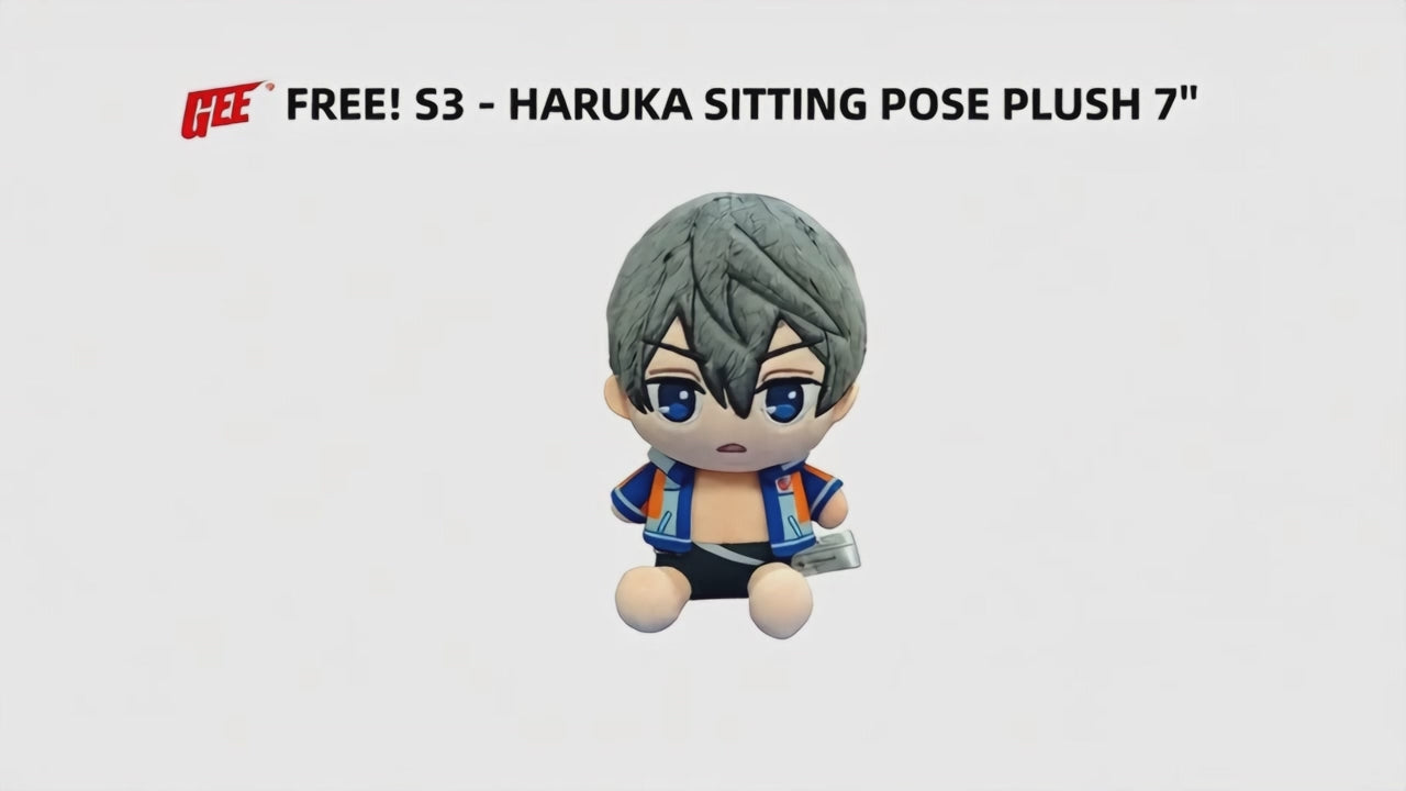 Free! S3 - Haruka Nanase Sitting Pose Plush 7"H