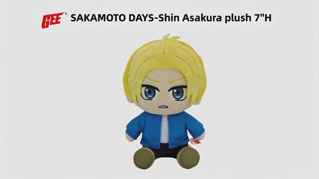 Sakamoto Days - Shin Asakura Sitting Plush 7"