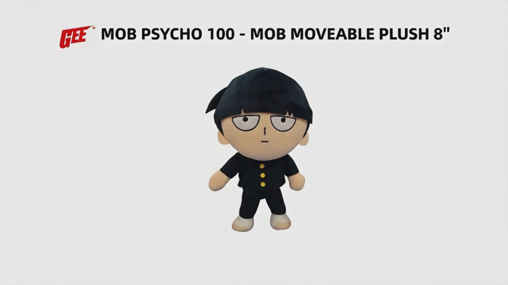 Mob Psycho 100 - Mob "Shigeo Kageyama" Movable Plush 8"H