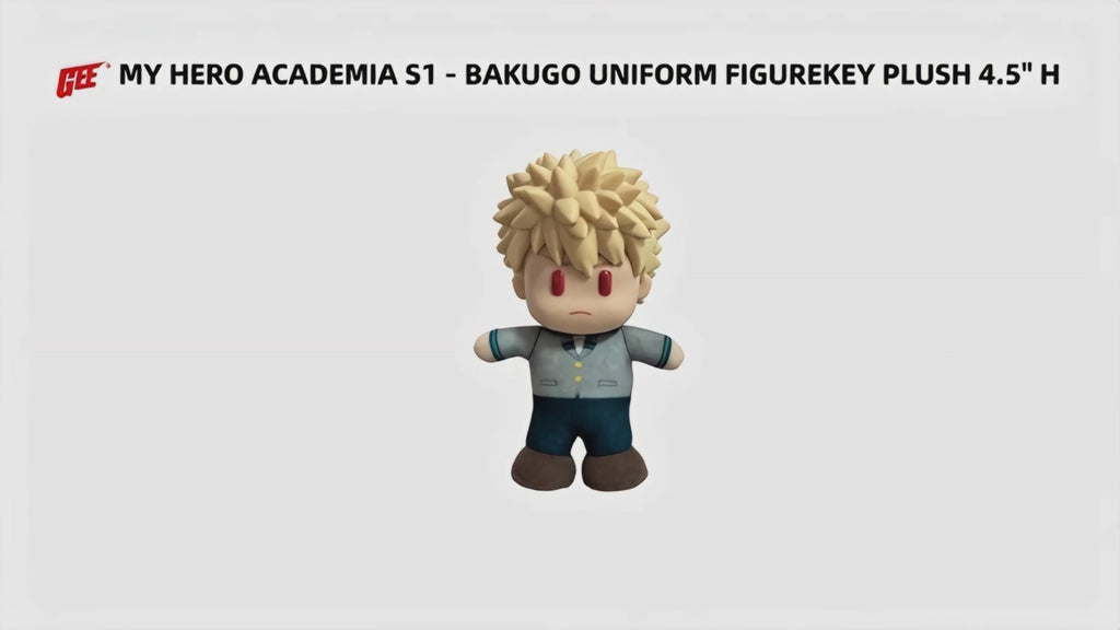My Hero Academia - Katsuki Bakugo (School Uniform) Figurekey Plush 4.5" H