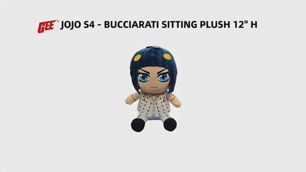 JOJO S4 - BUCCIARATI SITTING PLUSH 12" H