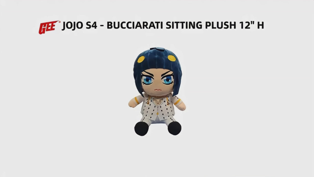 JOJO S4 - BUCCIARATI SITTING PLUSH 12" H