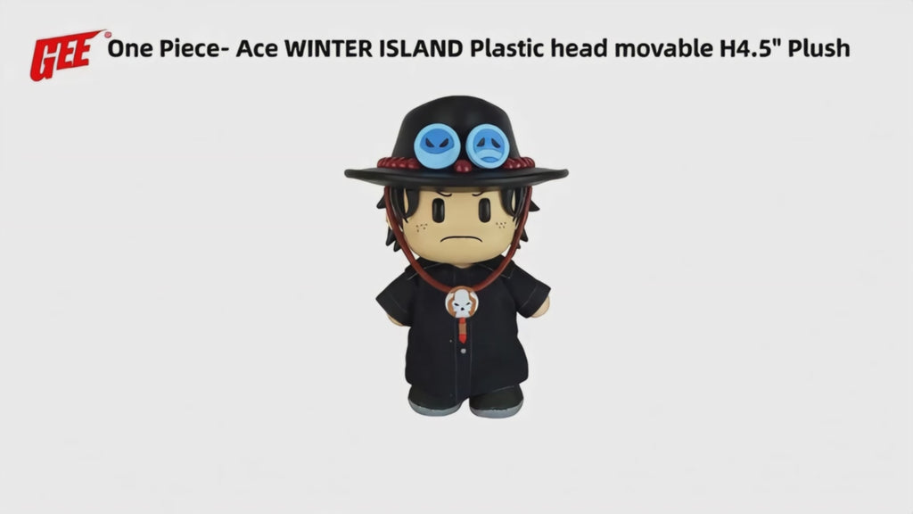 One Piece: Portgas D. Ace (Drum Island Arc) Figurekey Plush 4.5" H