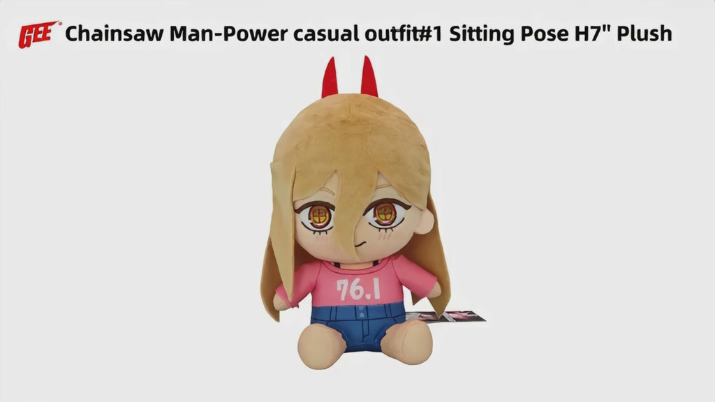CHAINSAW MAN - POWER CASUAL OUTFIT #1 SITTING POSE PLUSH 7''