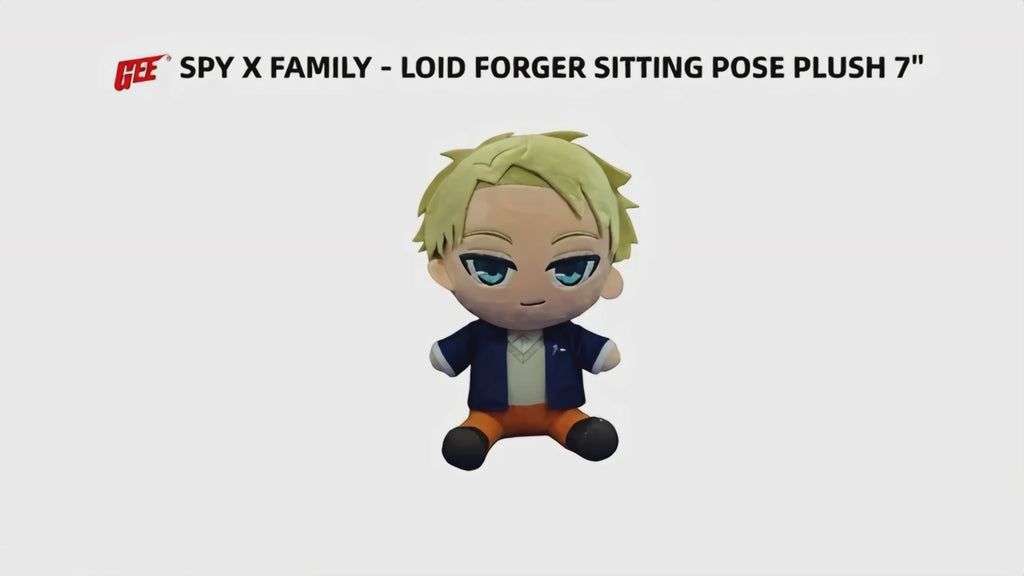 Spy X Family- Loid Forger Sitting Pose Plush 7"H