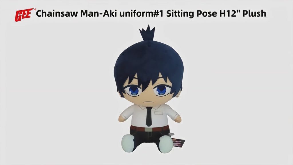 CHAINSAW MAN - AKI UNIFORM #1 SITTING POSE PLUSH 12" H