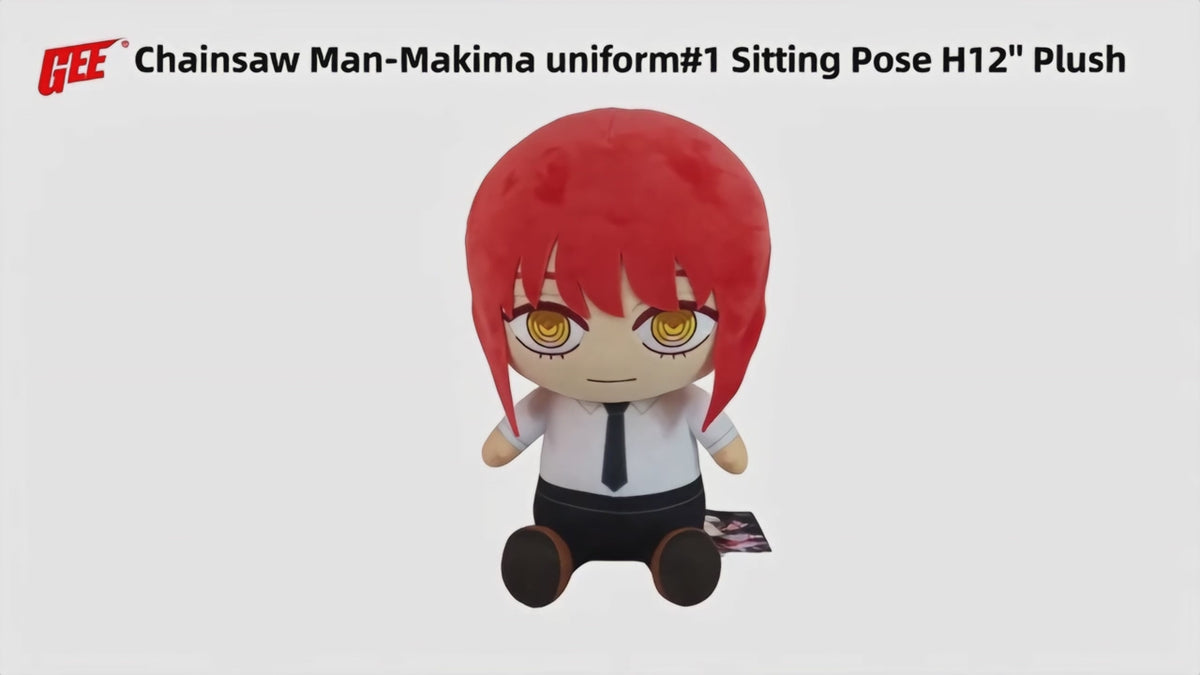 CHAINSAW MAN - MAKIMA UNIFORM #1 SITTING POSE PLUSH 12" H
