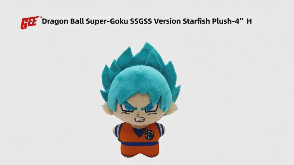 DRAGON BALL SUPER - GOKU SSGSS VERSION STARFISH PLUSH 4"H