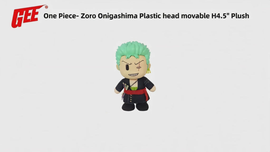 ONE PIECE - ZORO ONIGASHIMA FIGUREKEY PLUSH 4.5"H