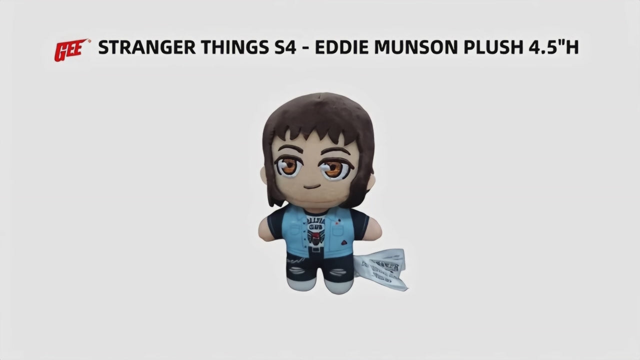 Stranger Things Season 4 - Eddie Munson Mini Plush w/ Spring Clip 4.5" H