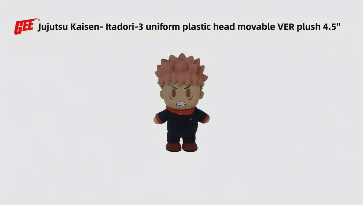 Jujutsu Kaisen - Yuji Itadori (Angry) FigureKey Plush 4.5" H