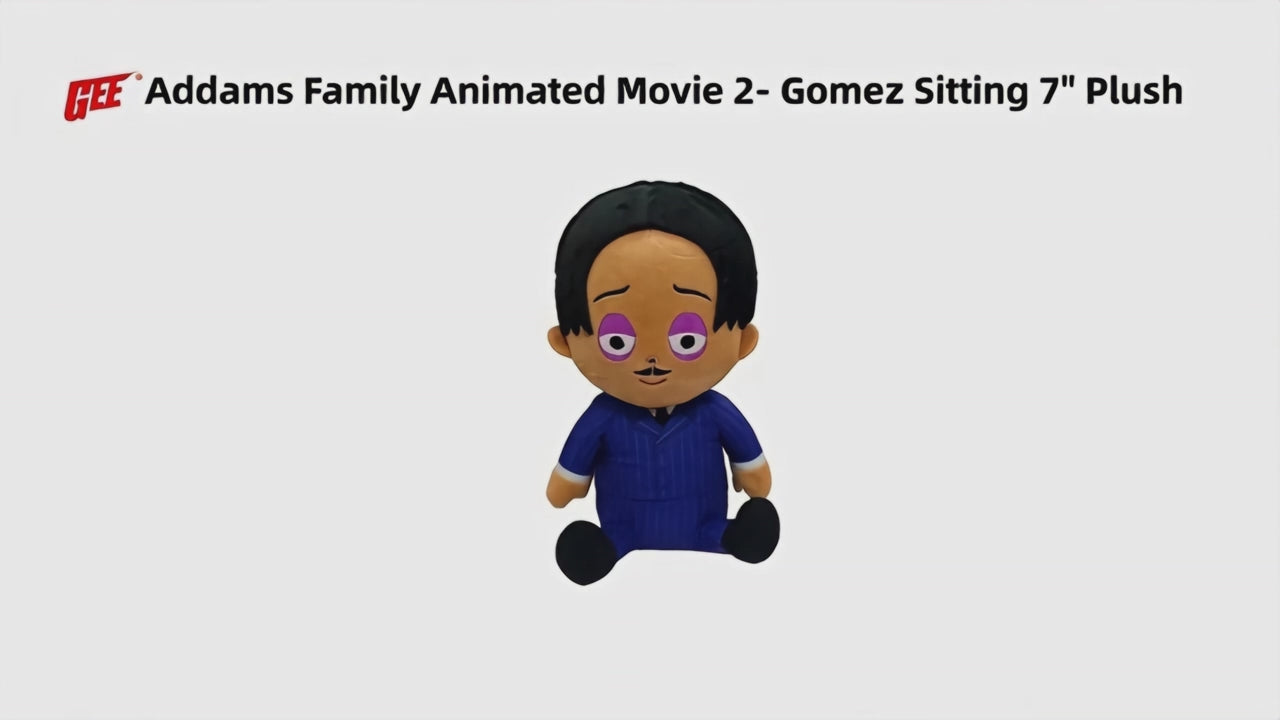 Addams Family Animated Movie 2 - Gomez Addams Sitting Plush 7"H