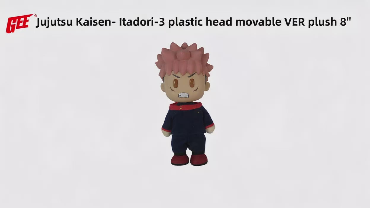 Jujutsu Kaisen - Yuji Itadori (Angry) Figurekey Plush 8"H