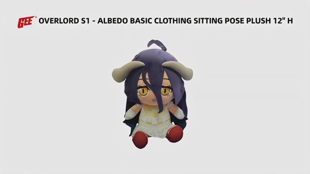 OVERLORD S1 - ALBEDO BASIC CLOTHING SITTING POSE PLUSH 12" H