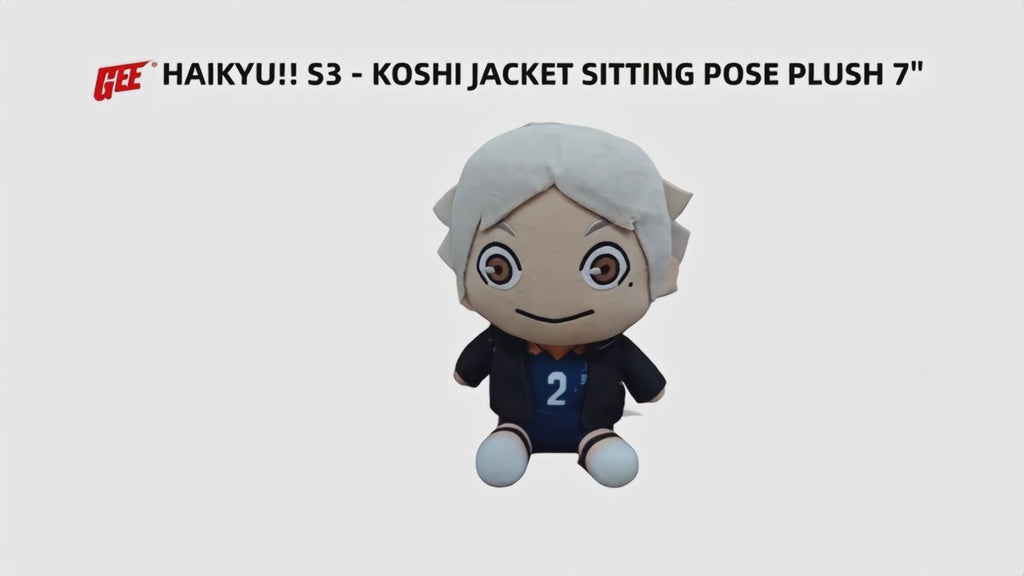 Haikyuu!! S3 - Koshi Sugawara Jacket Sitting Pose Plush 7"H