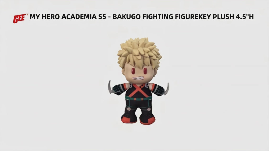My Hero Academia - Katsuki Bakugo (Hero Costume) Figurekey Plush 4.5" H
