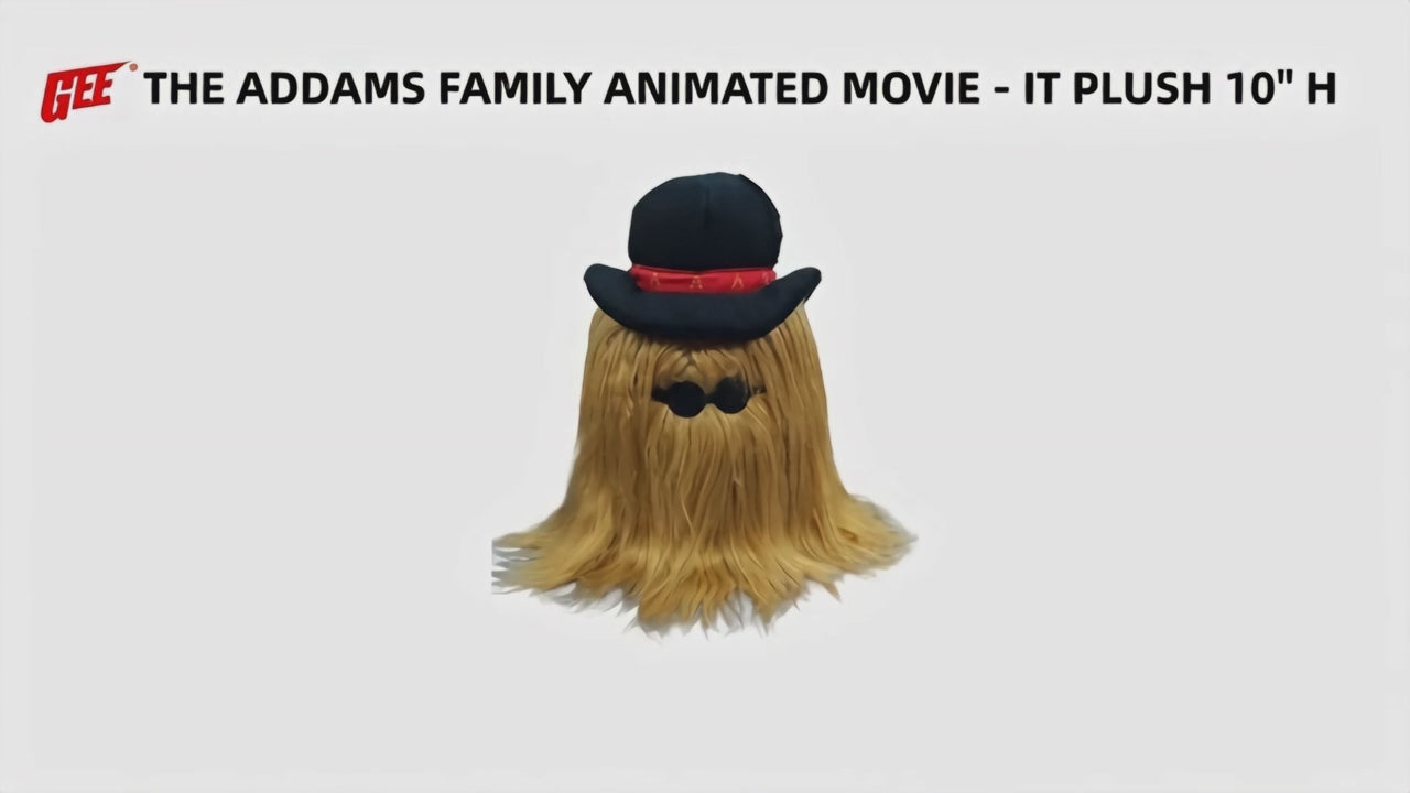 The Addams Family Animated Movie - Cousin Itt Plush 10"H