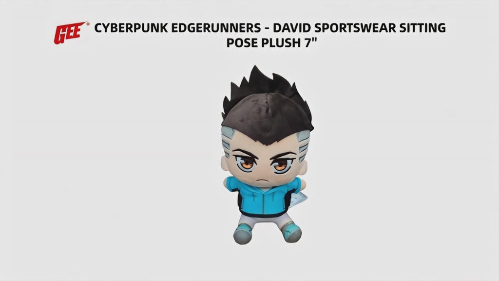 Cyberpunk Edgerunners - David Martinez (Sportswear) Sitting Pose Plush 7" H