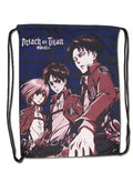 Attack on Titan - Eren Yeager, Levi Ackerman & Armin Arlet Drawstring Bag - Great Eastern Entertainment