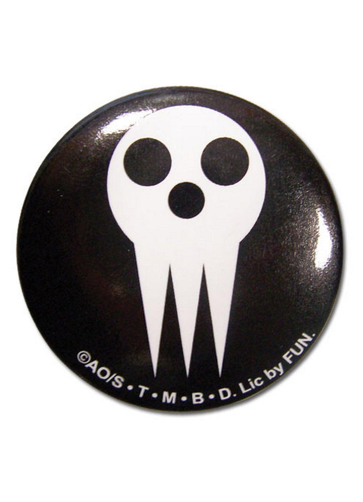 Soul Eater Shinigami Skull Button 1.25'