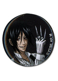 Black Butler - Sebastian With Knives Button 1.25'
