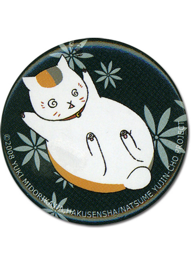 Natsume's Book Of Friends - Dizzy Nyanko-sensei (Madara) Button 1.25" - Great Eastern Entertainment