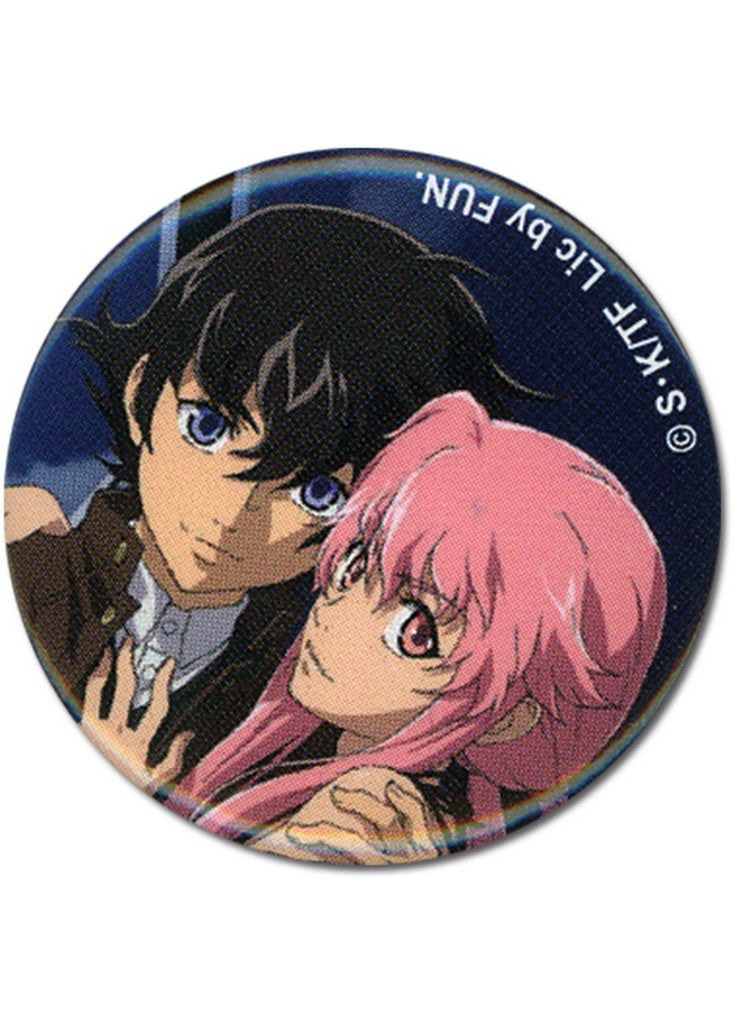 Future Diary - Yukiteru Amano & Yuno Gasai Button 1.25" - Great Eastern Entertainment