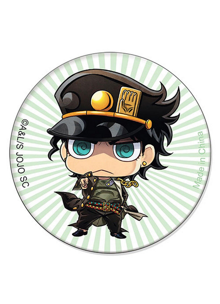 Jojo's Bizarre Adventure - Jonathan Joestar Green Stripe Background Button - Great Eastern Entertainment