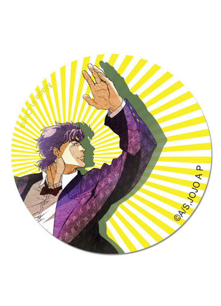 Jojo's Bizarre Adventure - Jonathan Joestar Yellow Stripes Button - Great Eastern Entertainment