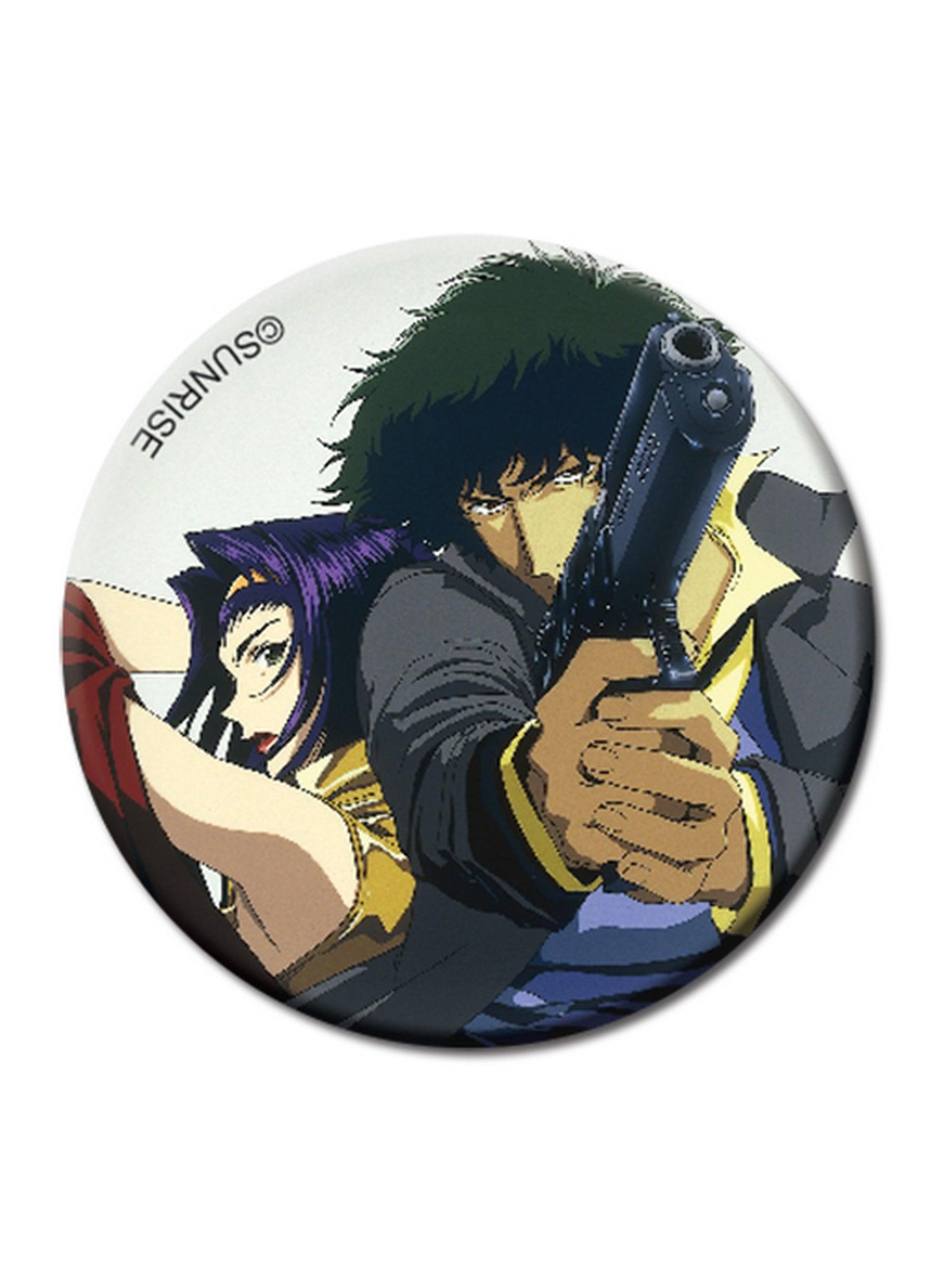 Cowboy Bebop - Spike Spiegel & Faye Valentine Button - Great Eastern Entertainment