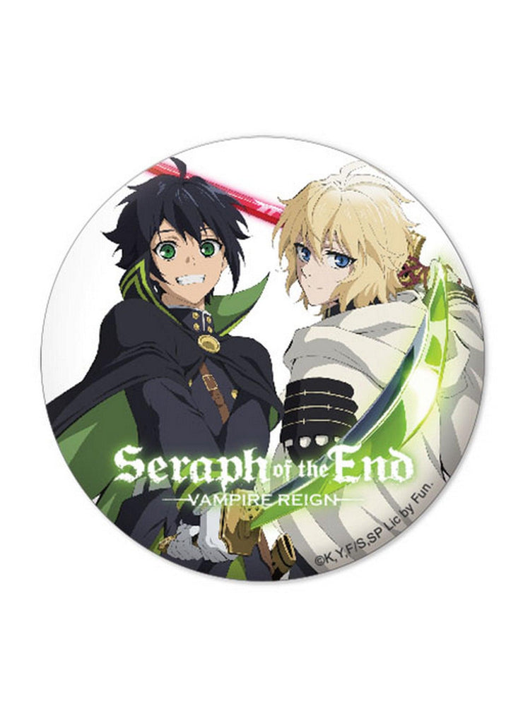 Seraph Of The End- Yuichiro & Mikaela Together Button 1.25'